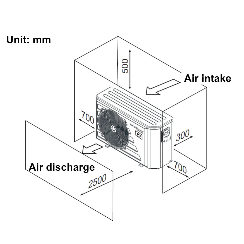 Hayward Heat Relax 12 kW Heat Pump for Pools up to 60 m³