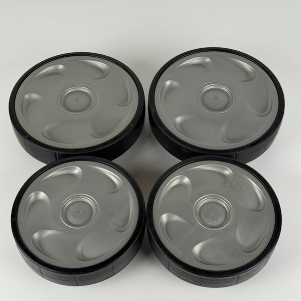 Set 4 Gebrauchte Graue Räder für Zodiac Vortex Poolroboter R0636100 + R0636001 - Gebraucht
