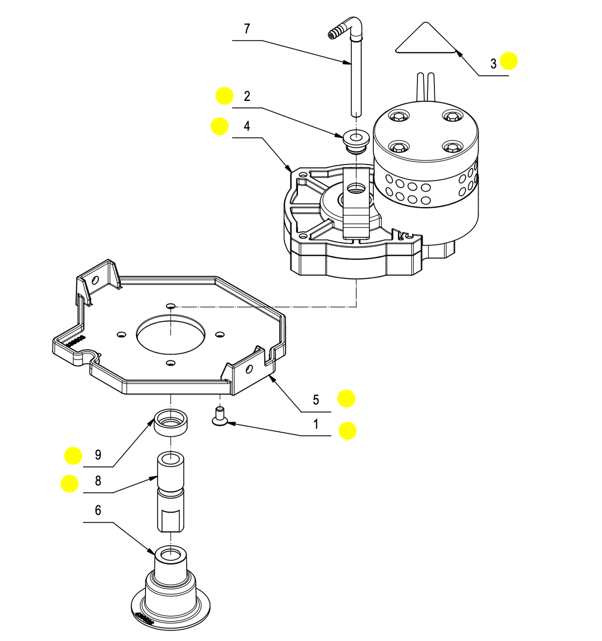 Motorbürste für Bodenreinigungsmaschine Comac Vispa XS / Fimap Genie XS - 439433 36V 90W | Gebraucht (12 Monate Garantie)